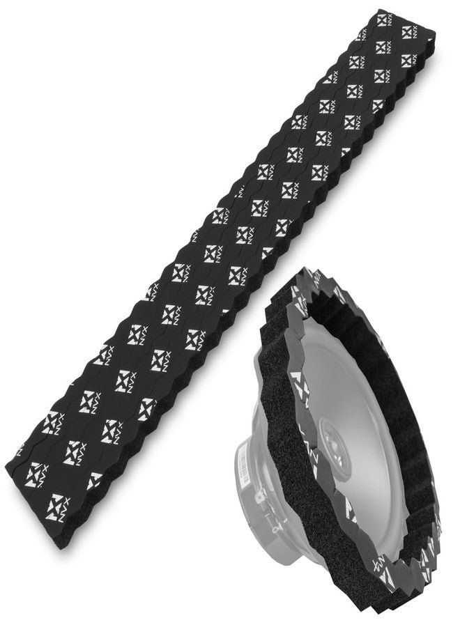 NVX UNIFRING 6 Piece Universal Self-Adhesive Foam Speaker Ring Baffle Kit – 1” Thick Acoustic Foam for 1" to 6"x9" Speakers – Improves Sound Quality, Reduces Vibration, Waterproof Automotive-Grade - Image 1